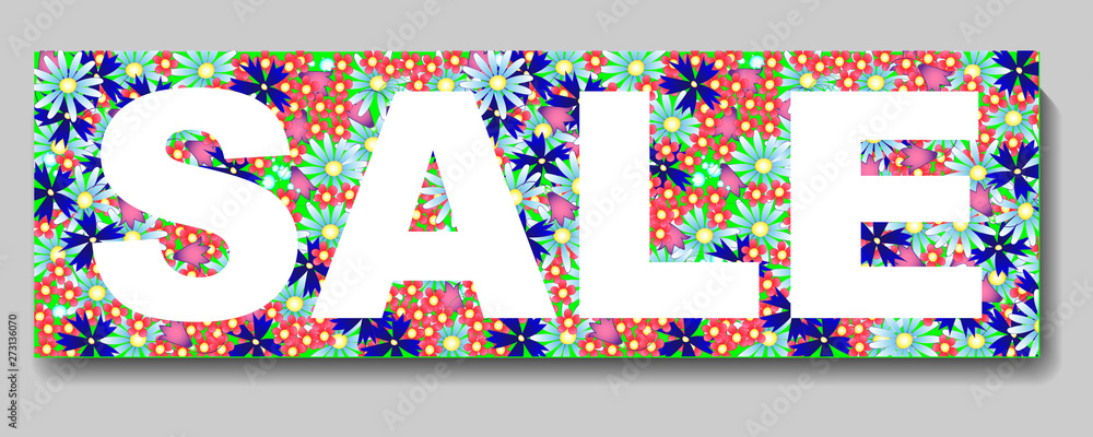 sticker with the inscription sale sticker with the inscription sale