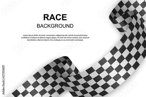 Checkered flag background . Vector illustration