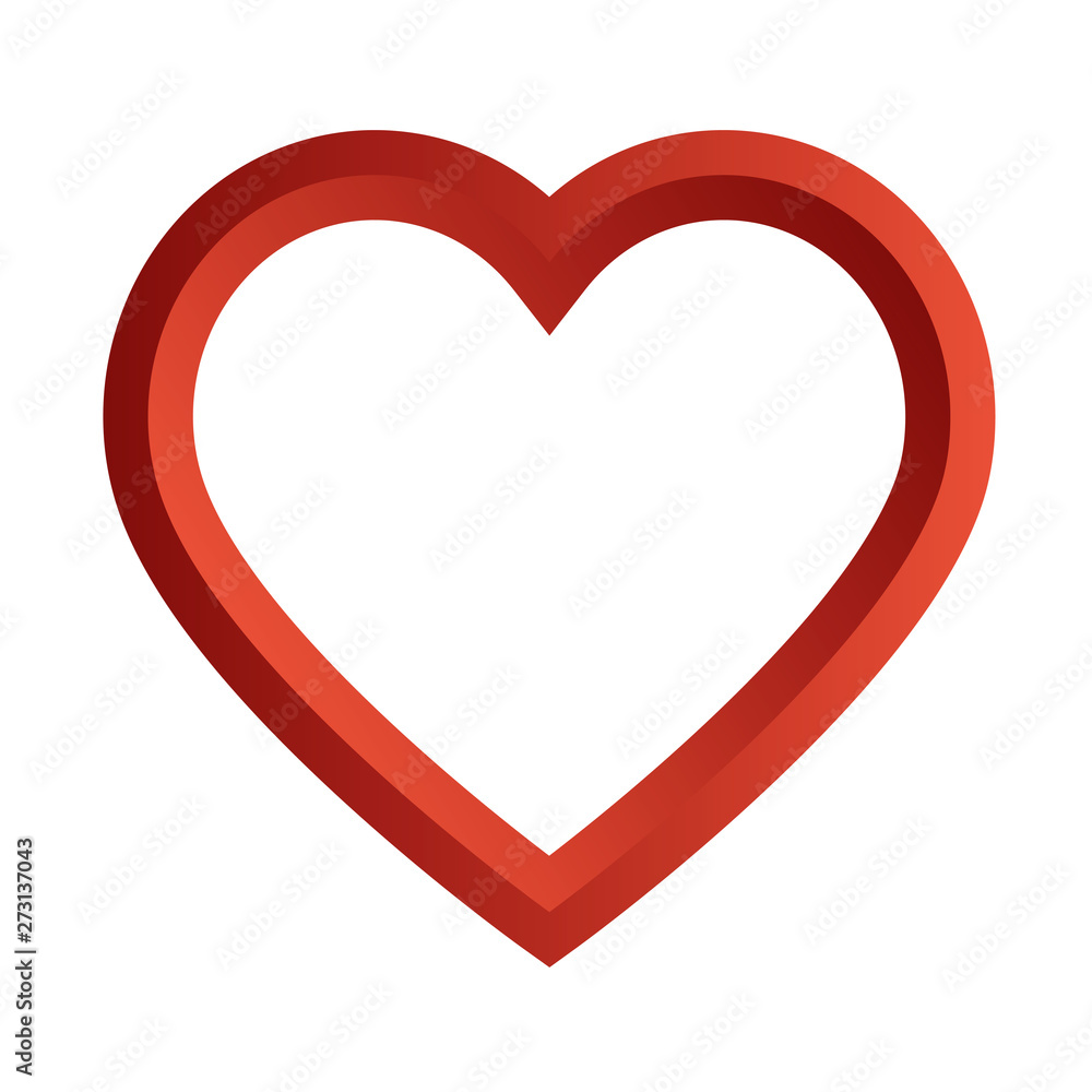 Heart icon. Vector illustration for Valentines day, wedding, celebration..
