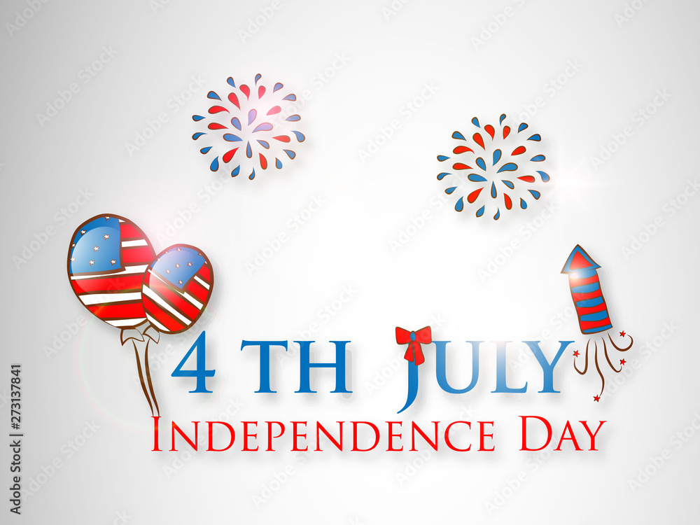 Obraz premium 4th of July, American Independence Day Background.