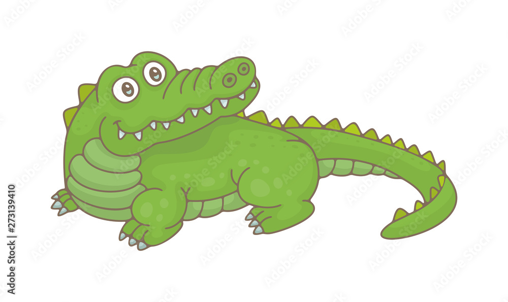 Crocodile. isolated on white background Crocodile. isolated on white background
