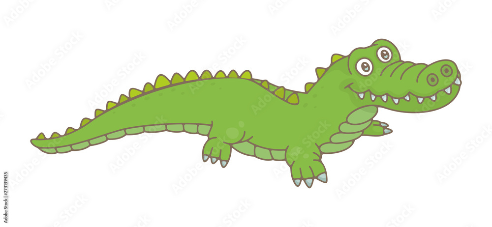 Obraz premium Crocodile. isolated on white background