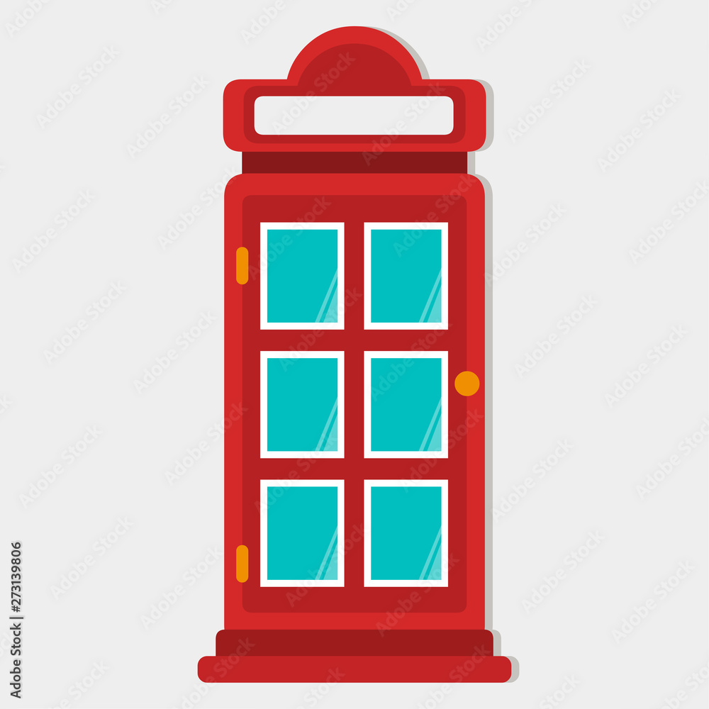 telephone booth isolated vector illustration telephone booth isolated vector illustration
