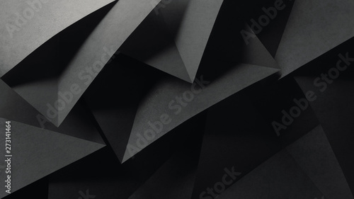 Geometric shapes of paper, composition abstract