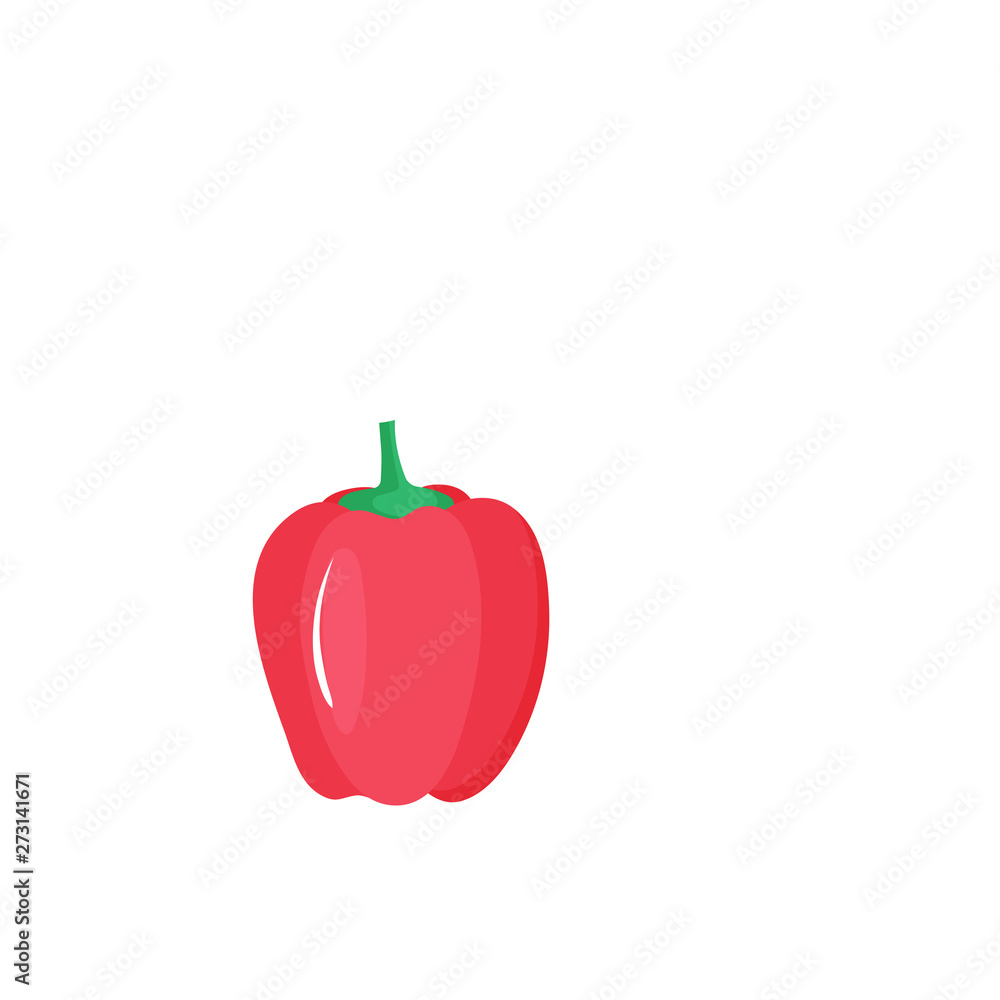 Paprika. Red pepper. Fresh vegetable isolated on white background Paprika. Red pepper. Fresh vegetable isolated on white background