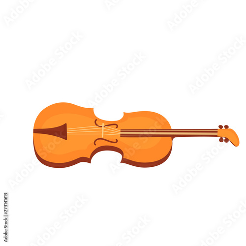 viola musical instrument vector isolated on white background