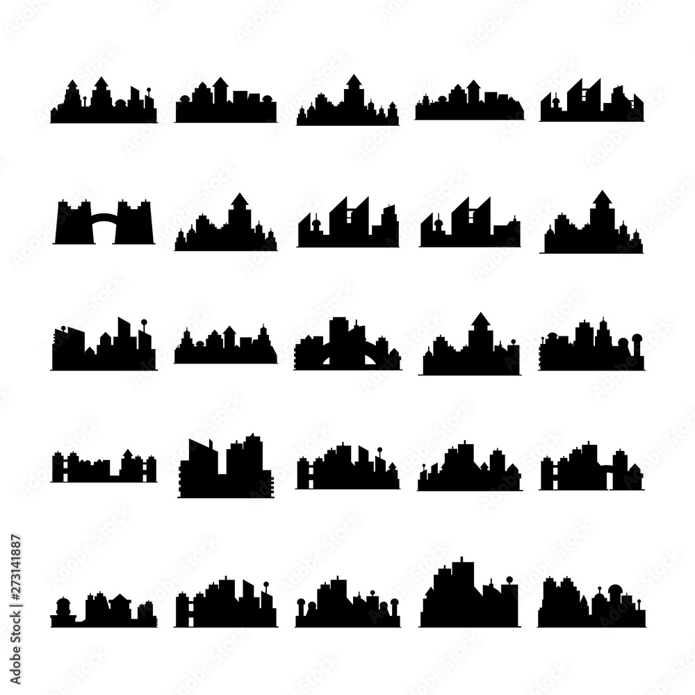 city skyline silhouette vector illustration