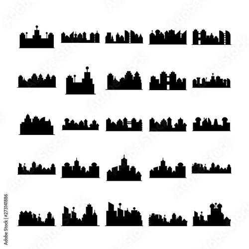 city skyline silhouette vector illustration