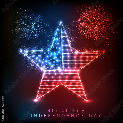 4th of July  American Independence Day Background.