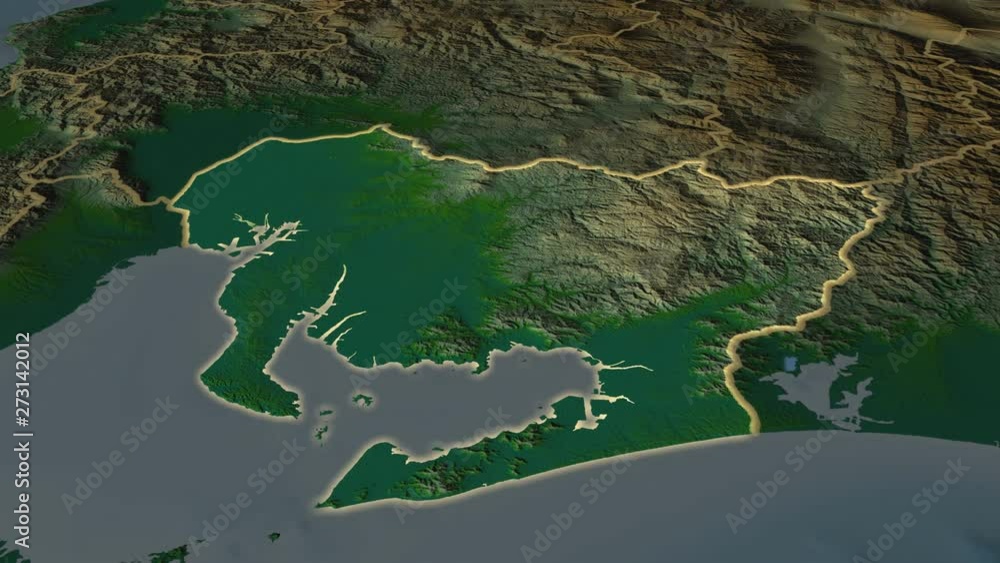 Aichi - prefecture of Japan zoomed on the physical map of the globe. Animation 3D Aichi - prefecture of Japan zoomed on the physical map of the globe. Animation 3D