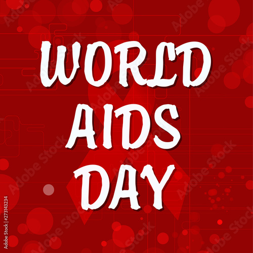 Poster or banner for World Aids Day concept.