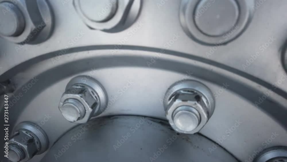 the wheel drive is silvery from the tractor, dump truck. Dolly video the wheel drive is silvery from the tractor, dump truck. Dolly video