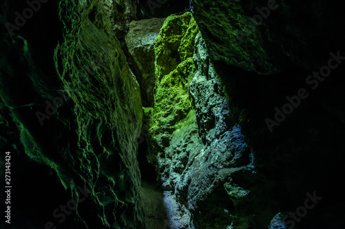 Entrance to a large karst cave
