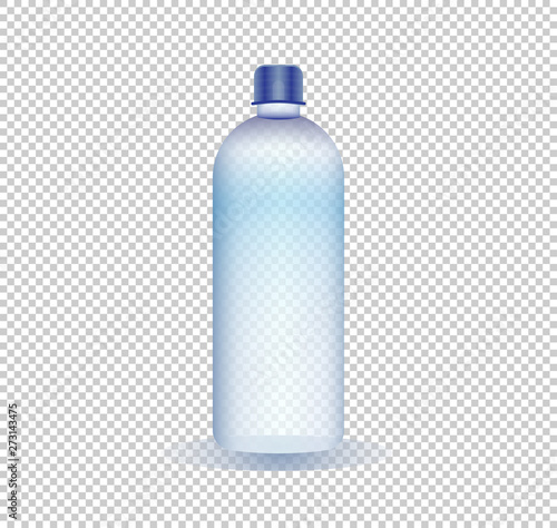 Vector illustration of a pure water bottle on a transparent background