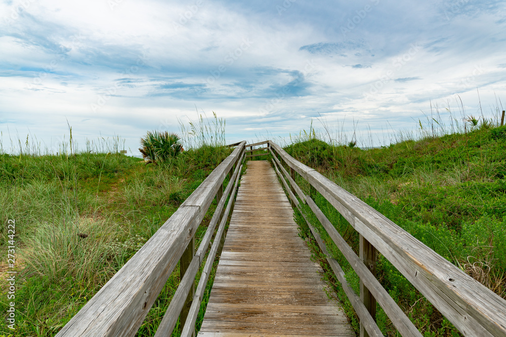 Obraz premium Beach Walkover at Villano Beach St. Augustine Florida