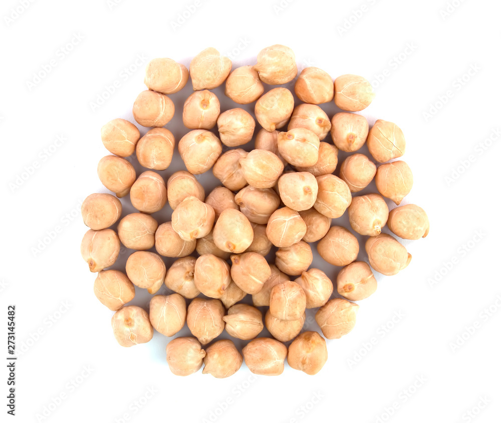 chickpeas isolated on white background. healthy food chickpeas isolated on white background. healthy food
