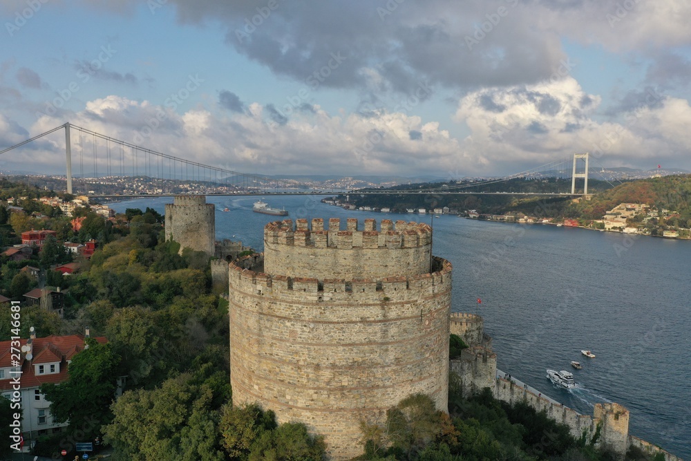 Naklejka premium Rumeli Hisarı which is of great importance for Istanbul