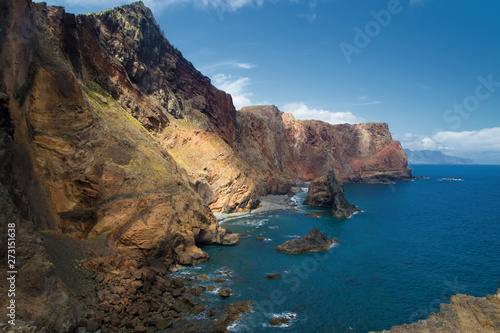 Landscape of Ponta de Sao Lorenco in Madeira island
