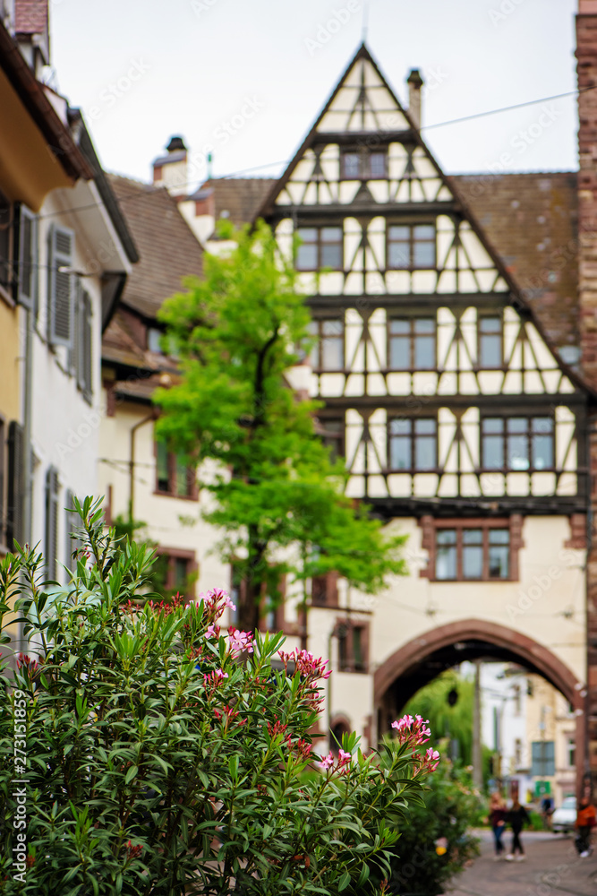 Half-timbered house in Freiburg, Germany Half-timbered house in Freiburg, Germany