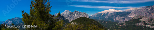 Beautiful landscape of mountains and the forest in Turkey, Antalya.Panorama from cableway. © Evgeniya Uvarova