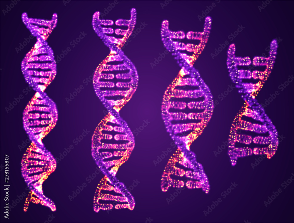 vector set abstract element. scientific research and treatment of diseases. DNA
