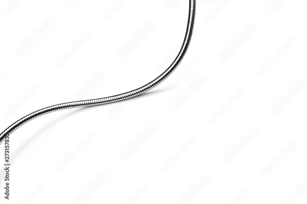 Black power cable socket isolated on white background - Black power cable socket isolated on white background -