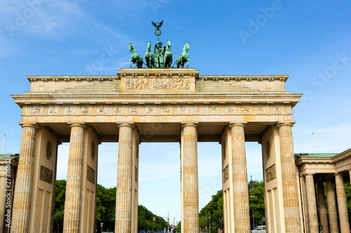 Branderburg Gate in Berlin, Germany in the Morning 