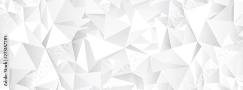 White polygonal abstract mosaic background