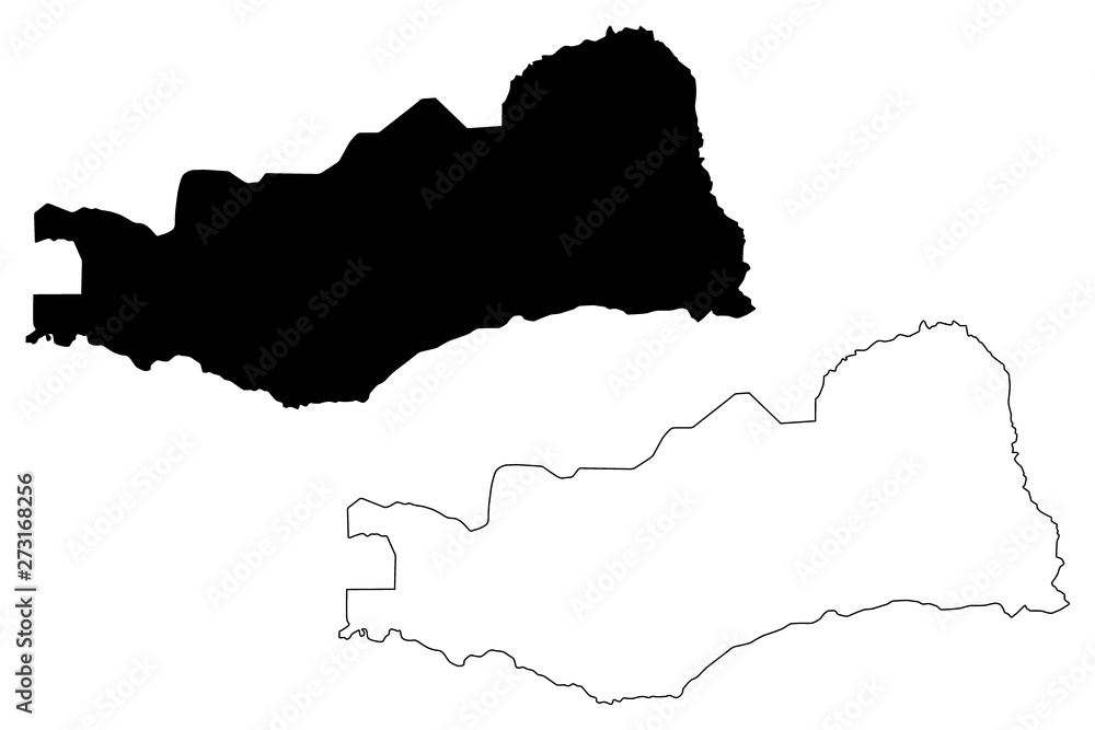 Lusaka Province (Provinces of Zambia, Republic of Zambia) map vector illustration, scribble sketch Lusaka map....