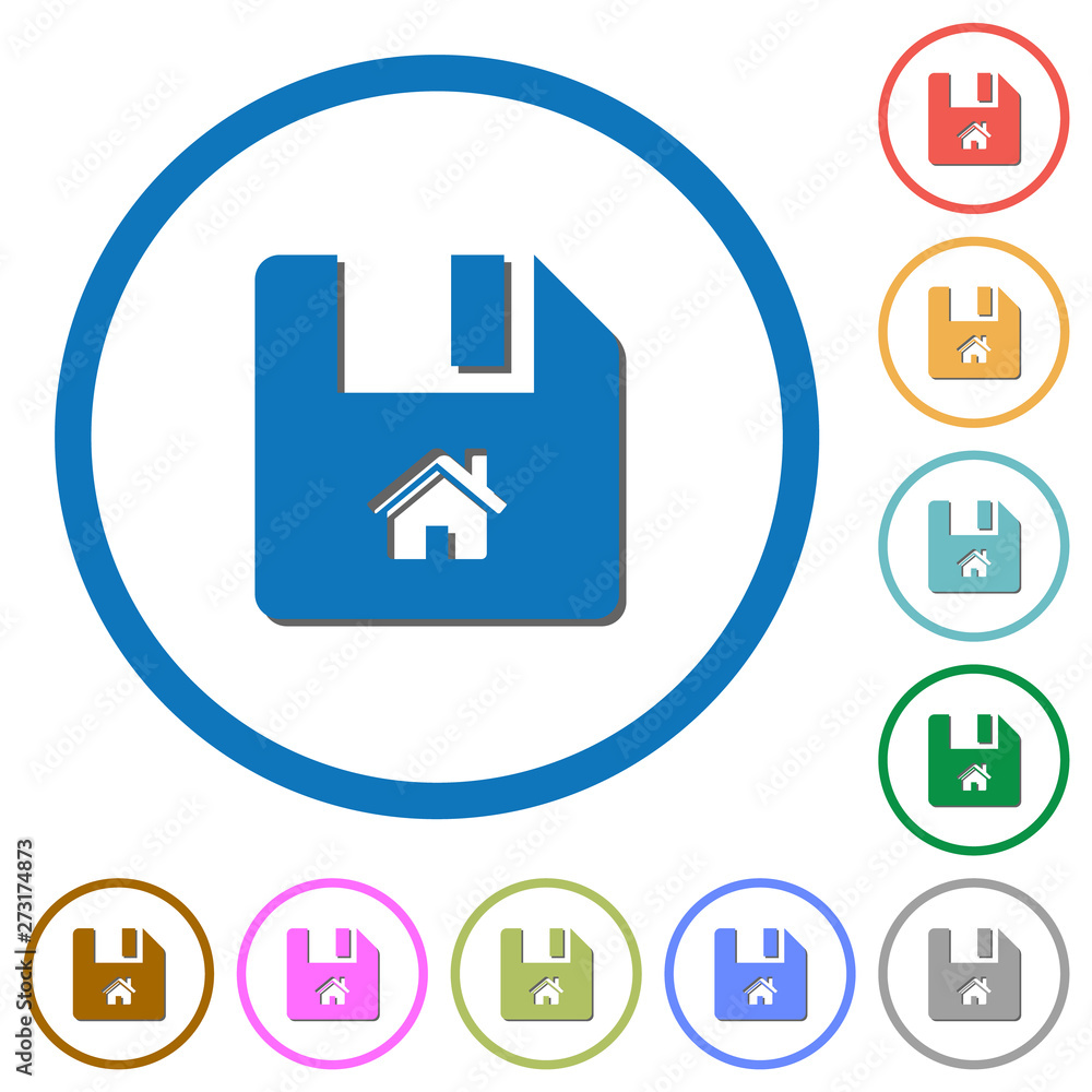 Start file icons with shadows and outlines Start file icons with shadows and outlines