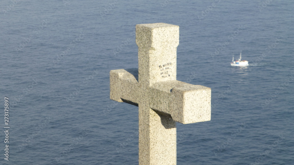 Finisterre / Fisterra. Cape in Galicia. Camino de Santiago. Spain