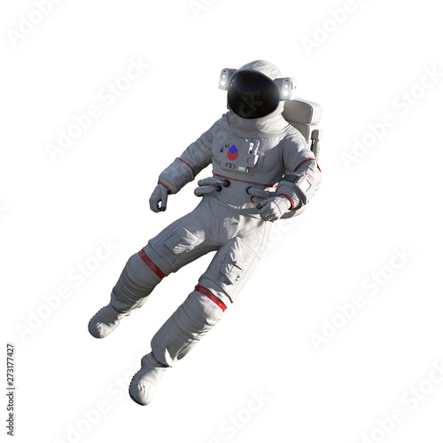 Photographie Astronaut isolated on white background. Floating