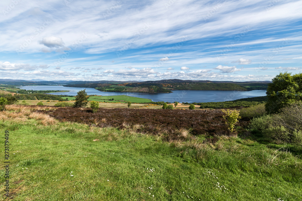 Dornoch Firth from Struie Hill viewpoint on the B9176, Easter Ross, Highland, Scotland