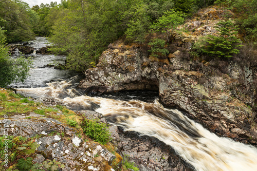 The Falls of Shin near the Sutherland town of Lairgs, Scotland.