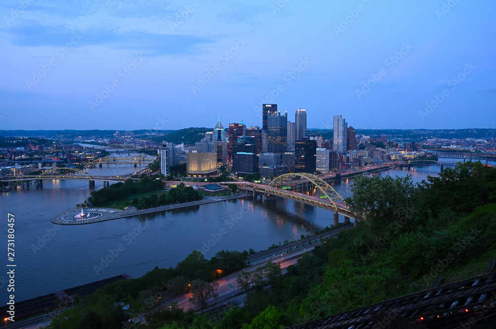 Fototapeta premium Pittsburgh by night!