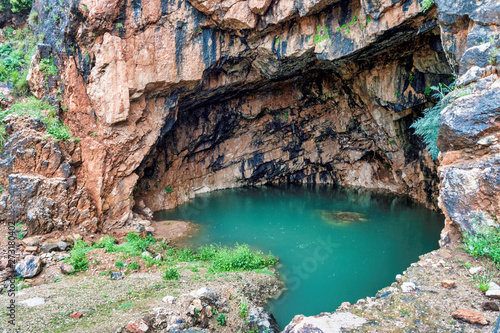 The Grotto of the God Pan in israel photo