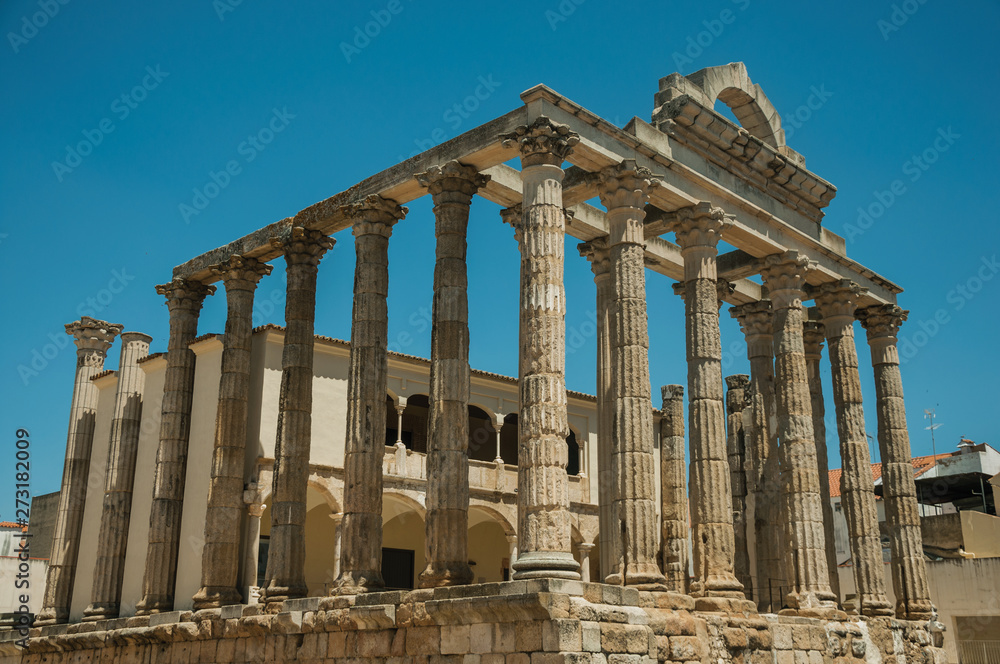 Marble columns in the Temple of Diana at Merida