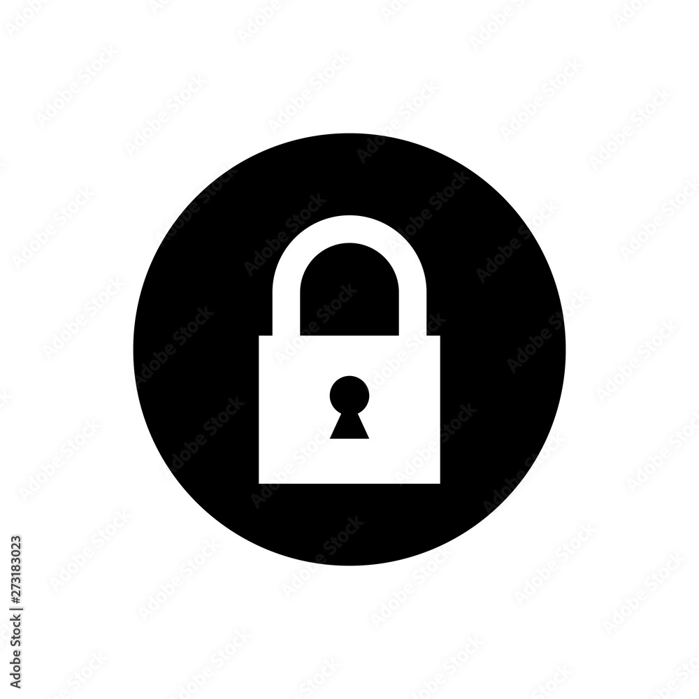 Lock icon. Encryption icon. Lock Icon in trendy flat style isolated on white background. Security symbol for web design Lock icon. Encryption icon. Lock Icon in trendy flat style isolated on white background. Security symbol for web design