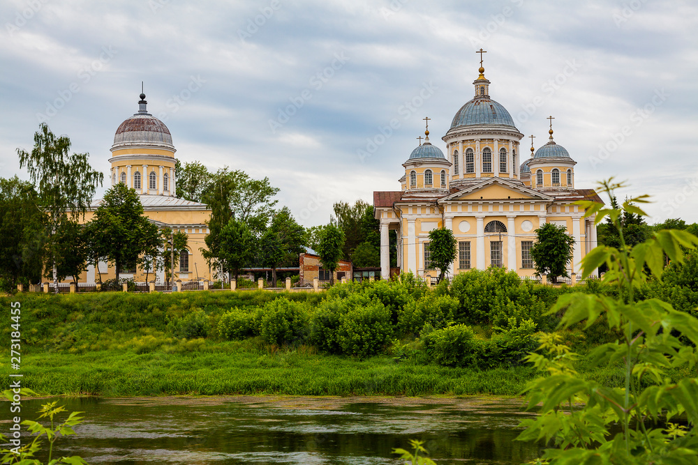 View of the Tvertsa River and Vkhodoiyerusalimskaya Church