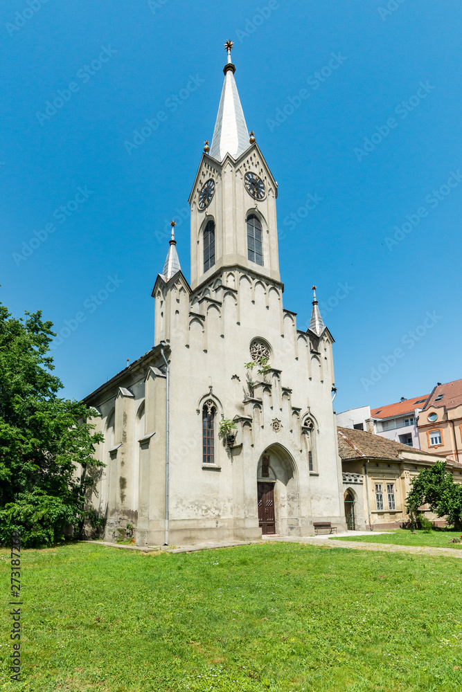 Novi Sad, Serbia June 13, 2019: Reformed Christian Church in Novi Sad, Serbia