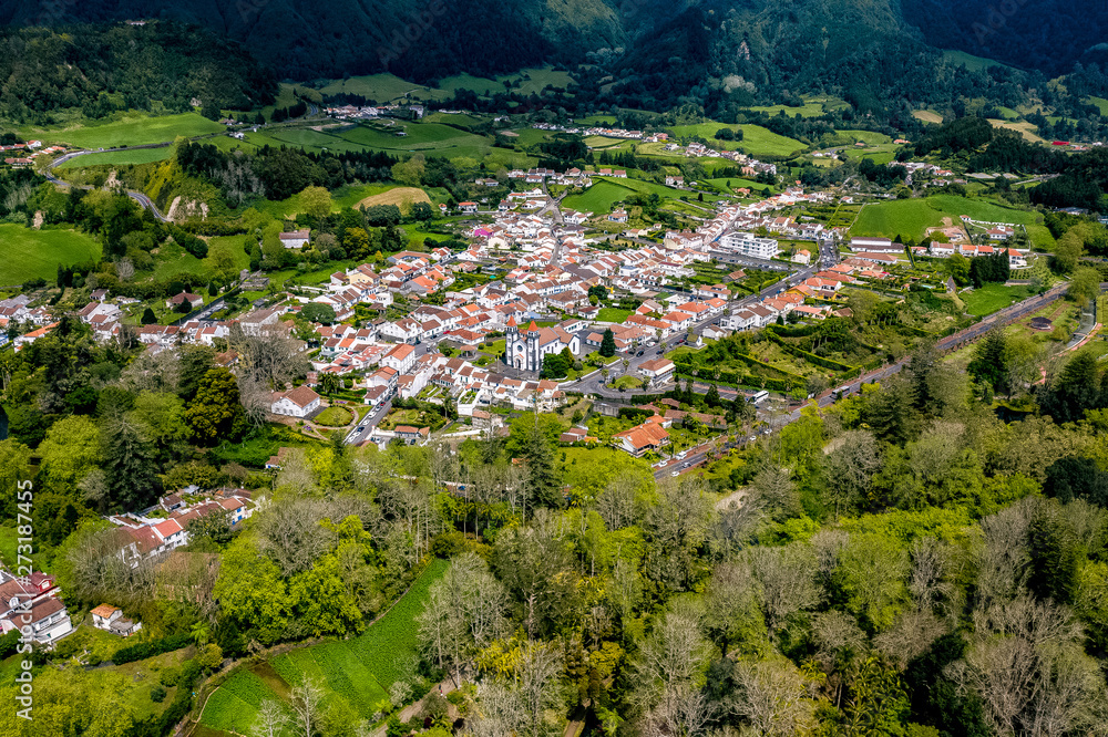 Azoren - Die Insel Sao Miguel aus der Luft
