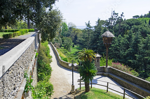 Villa Negrotto Cambiaso and Parco Comunale   entrance  in Arenzano  Liguria  Italy