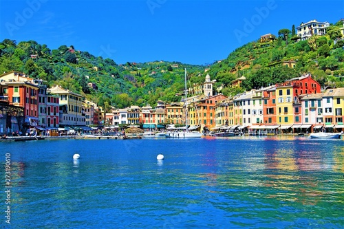 The Ligurian sea pot of Portofino, Liguria, Italy