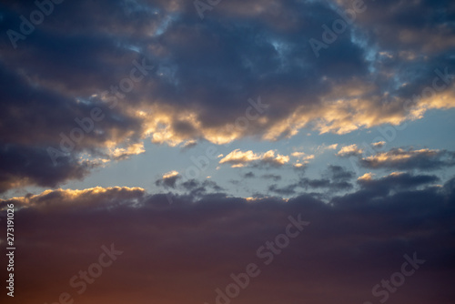 evening sky with beautiful clouds © Михаил Гужов
