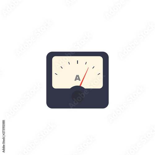 ammeter icon isolated on white