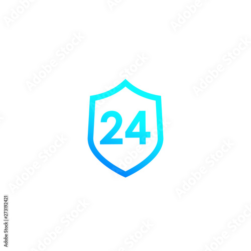 24 hour protection icon