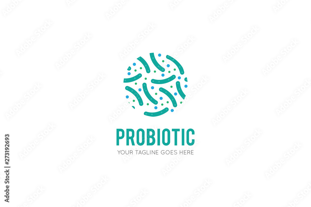 probiotic logo and icon vector illustration design template probiotic logo and icon vector illustration design template
