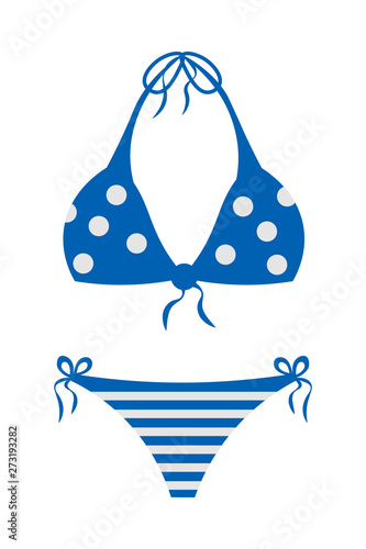 Swimsuit vector cartoon illustration