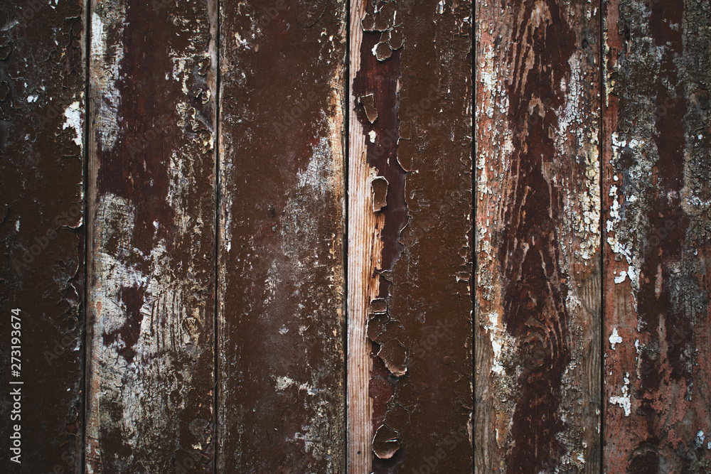 Obraz premium Wooden texture with peeled off paint.