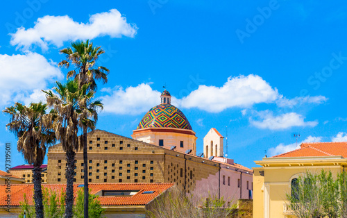 dome of the church of san michele in alghero photo